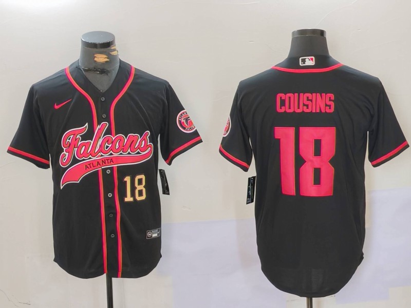 Men 2026 Atlanta Falcons #18 Cousins Black Nike Limited NFL Jersey 0815002